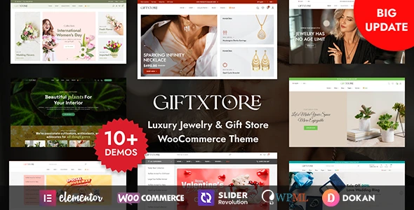 GiftXtore - Luxury Jewelry & Gift Store Elementor WooCommerce WordPress Theme