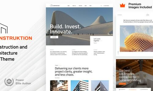 Konstruktion - Construction Architecture WordPress Theme 7.3