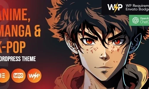 Otaku - Anime, Manga & K-Pop WordPress Theme
