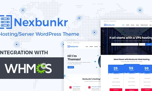 Nexbunker - Hosting/Server WordPress Theme + WHMCS