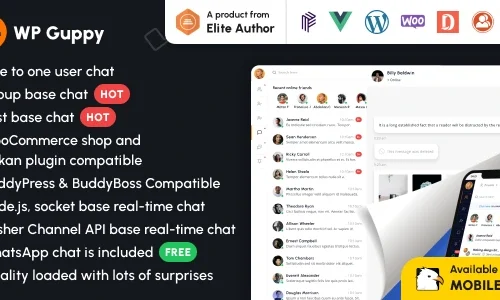 WP Guppy Pro - A live chat plugin for WordPress, WooCommerce and BuddyPress