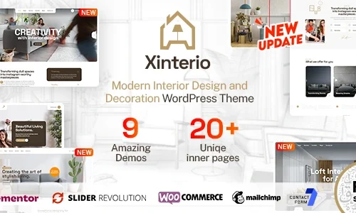 Xinterio - Interior Design WordPress Theme