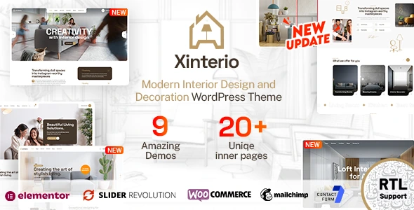 Xinterio - Interior Design WordPress Theme