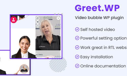 Greet.wp - Video bubble WordPress plugin