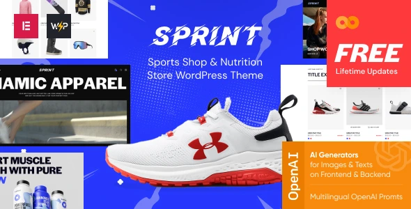 Sprint - Sports Shop & Nutrition Store WordPress Theme