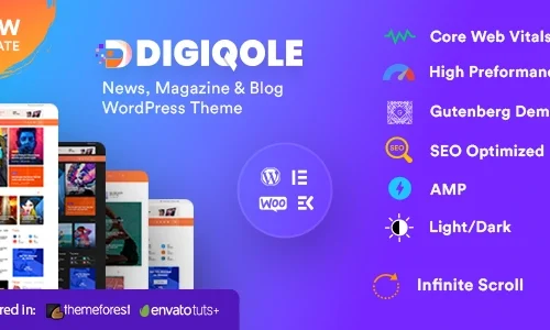 Digiqole - News Magazine WordPress Theme