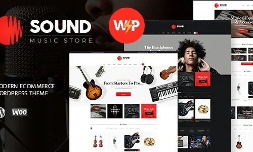 Sound - Musical Instruments Online Store WordPress Theme