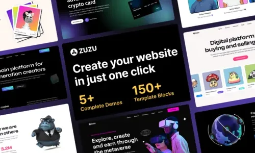 Zuzu - NFT & Crypto WordPress Theme