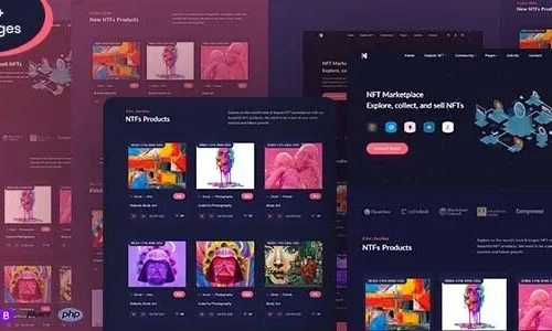 NftMarket - NFT Marketplace Responsive HTML Template