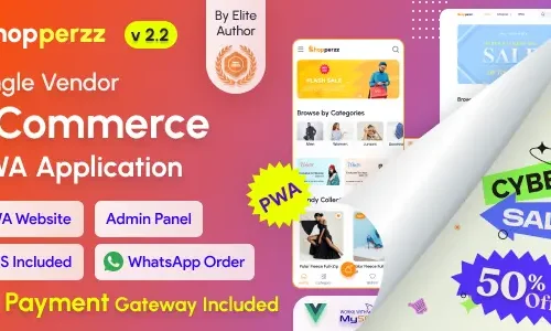 Shopperzz - PWA eCommerce CMS with POS & WhatsApp Ordering | Inventory Management