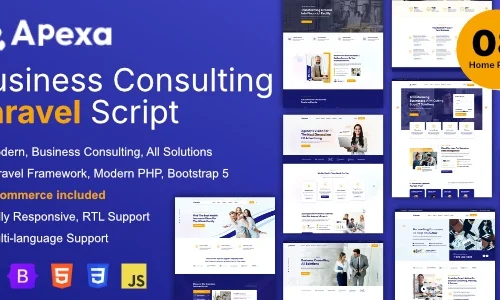 Apexa - Multi-Purpose Business Consulting Laravel Script