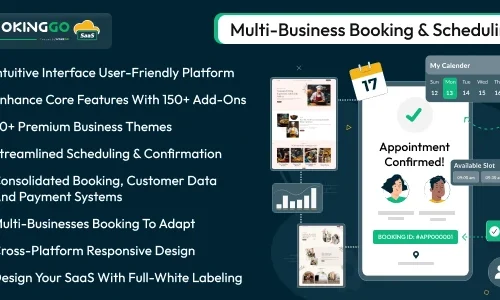 BookingGo SaaS - Multi Business Appointment Booking and Scheduling