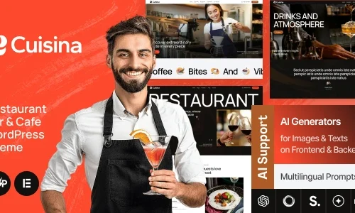 Cuisina - Restaurant Bar & Cafe WordPress Theme