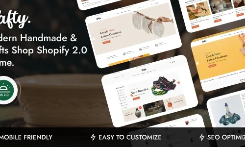 Kafty – Modern Handmade Shop & Crafts Store Shopify Theme OS 2.0