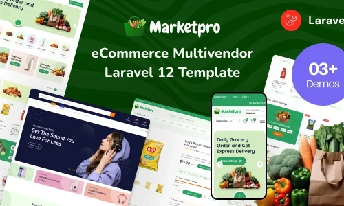 MarketPro - Laravel - eCommerce Multivendor Template Multipurpose