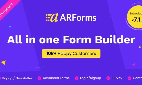 ARForms – WordPress Form Builder Plugin, Contact form