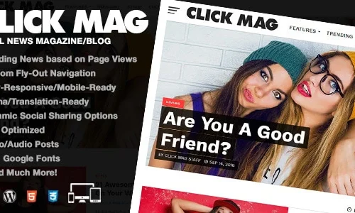 Click Mag - Viral WordPress News Magazine/Blog Theme