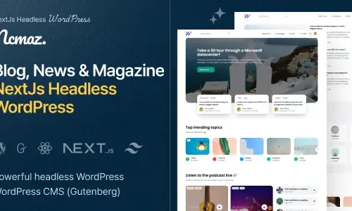 Ncmaz - NextJs Headless WordPress Blog Magazine