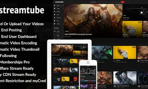 StreamTube - Video Streaming WordPress Theme