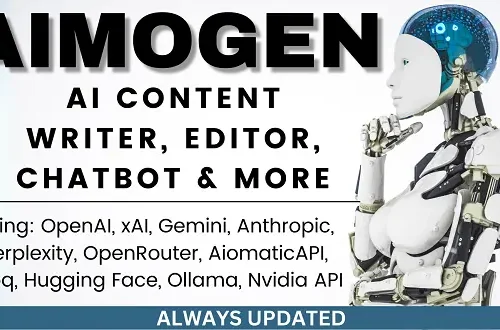 Aimogen Pro - All-in-One AI Content Writer, Editor, ChatBot & Automation Toolkit