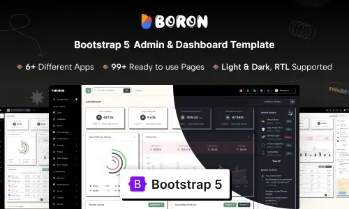 Boron - Admin & Dashboard Template