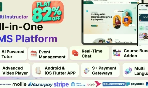 EduEx - The Ultimate Learning Management System (LMS) with Flutter Mobile App