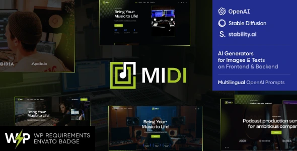 Midi - Sound & Music School WordPress Theme