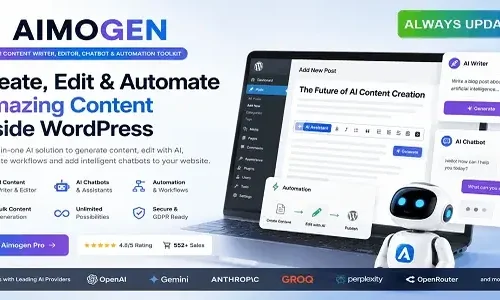 All-in-One AI Content Writer, Editor, ChatBot & Automation Toolkit