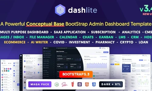 DashLite - Bootstrap Responsive Admin Dashboard Template