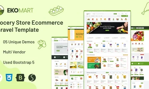 Ekomart – Grocery Store Laravel eCommerce Template